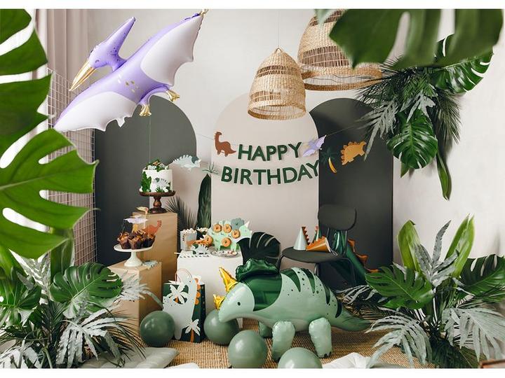 Actual product image Partydeco Cake topper dinosaur mix, 8-12 cm, 6 pieces