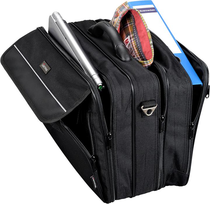Actual product image Lightpak Notebook bag Corniche, f. 17 inch laptops, 3 compartments, shoulder strap (17")