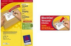 Actual product image Avery Versand labels