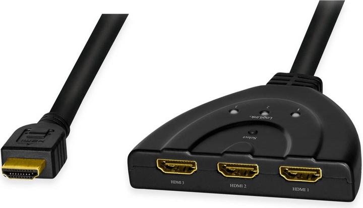 Image du produit LogiLink HD0040 HDMI Splitter 1x3/3x1 port, 4K/30 Hz, CEC,bidirect, pigtail