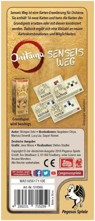 Image du produit Pegasus Onitama Erweiterung, d seulement en allemand (Allemand)