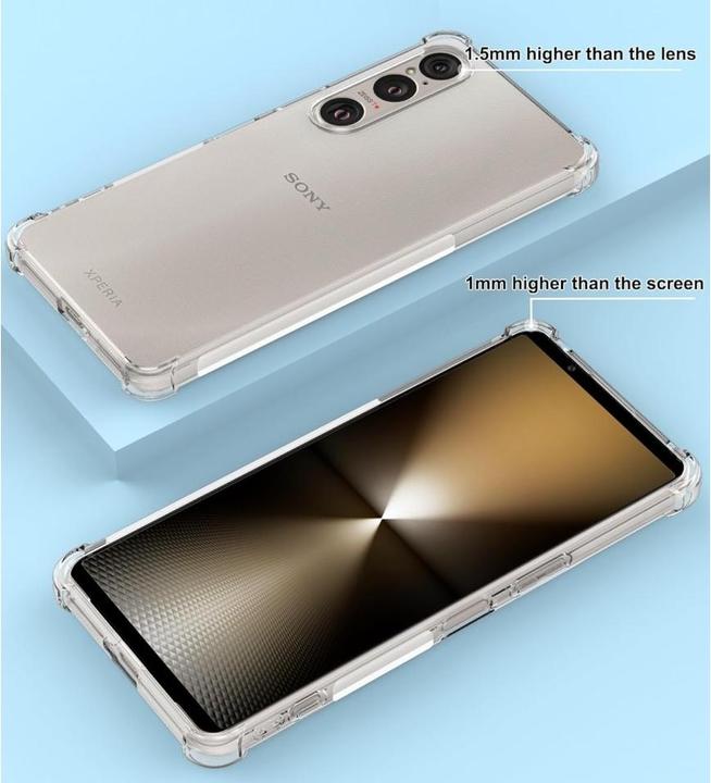 Actual product image Screenguard Sony Xperia 1 VI Cover Crystal Soft Airbag Bumper (Sony Xperia 1 VI)
