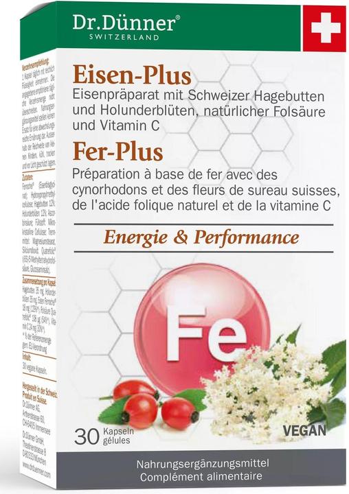 Actual product image Dr. Dünner Iron-Plus Caps (30 Piece, Capsules, 281.25 g)