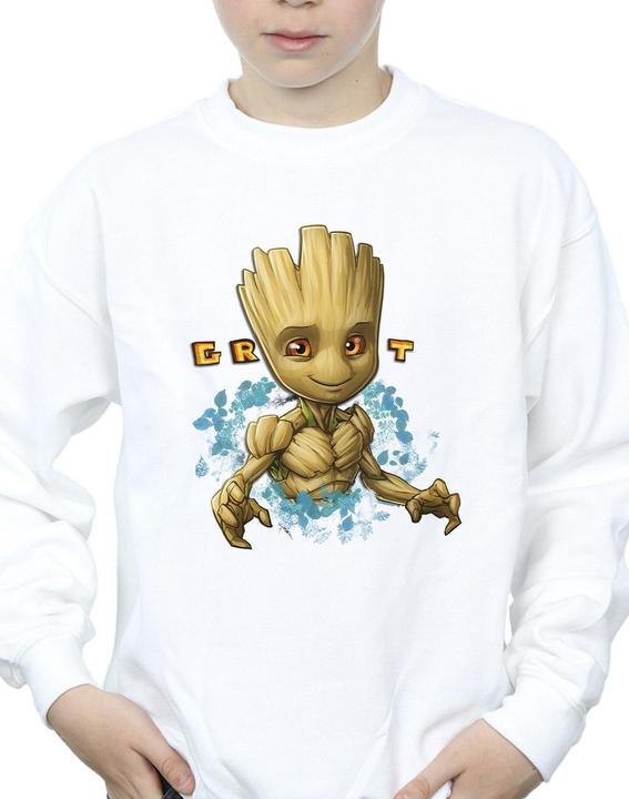 Actual product image Guardians of the Galaxy Boys Groot Flowers Sweatshirt (152, 158)