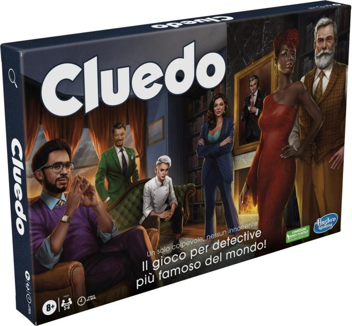 Produktbild Hasbro Gaming Cluedo Brettspiel, neu gestaltetes Cluedo für 2–6 Spieler, Detektivspiel, Familienspiel für Kinder u (Italienisch)