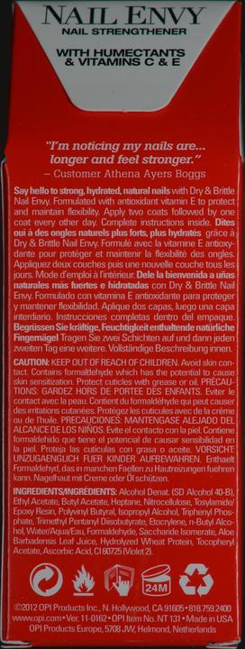 Image du produit OPI Durcisseur pour ongles - Nail Envy Dry & Brittle (15 ml)