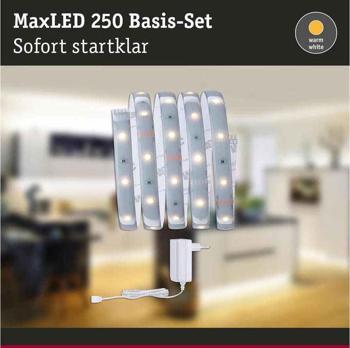 Immagine prodotto Paulmann Set di strisce MaxLED 250 (Bianco caldo, 150 cm, Interno)