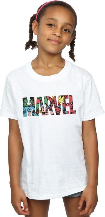 Image du produit T-shirt à logo en coton à caractère Infill pour filles (140, 146)