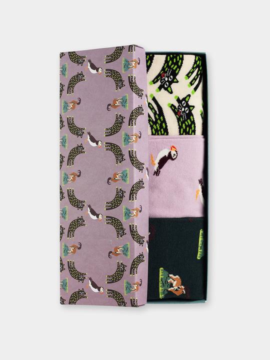 DillySocks Kittens & Dogs & Horseys (3er Box) (41 - 46)
