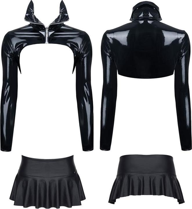 Actual product image Regnes Fetish Planet Men jacket and mini skirt set (L)