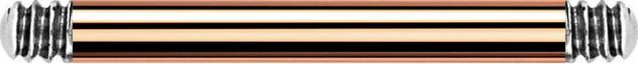 Star Piercing Micro Barbell-Stab rosegold (Chirurgenstahl 316L)