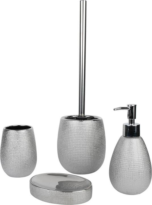 Immagine prodotto Axentia Set da bagno Hollywood, color argento