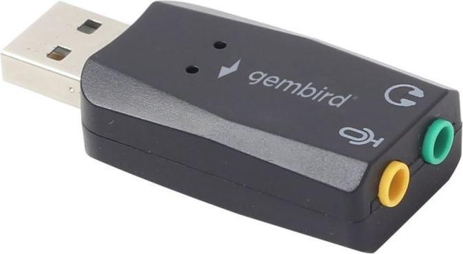 Immagine prodotto Gembird SC-USB2.0-01 - USB 2.0 - 2 x 3.5mm - Nero (USB 2.0)