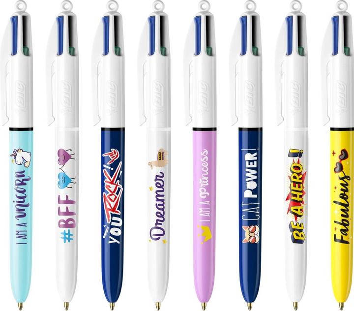 Actual product image Bic Ballpoint pen clip (Multicoloured, 8 x)