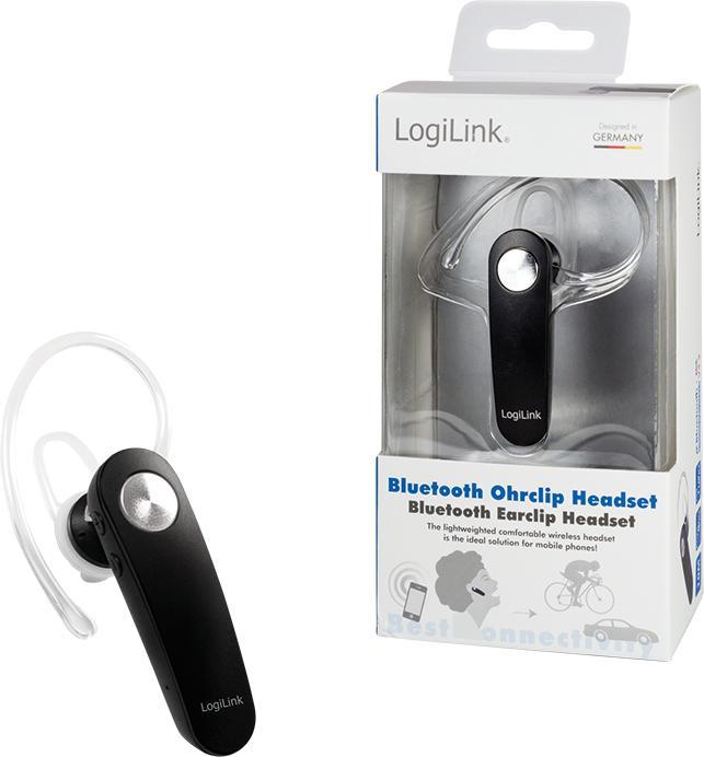 Produktbild LogiLink Bluetooth Ohrclip Headset (Kabellos)