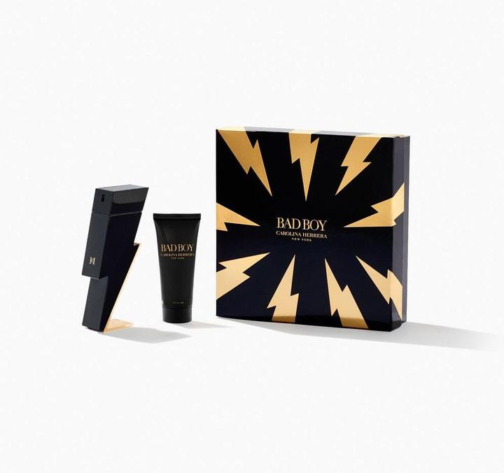 Carolina Herrera Set regalo Bad Boy 2 pezzi: Eau De Toilette 100ml - Gel doccia 100ml (Set per la cura dei capelli)