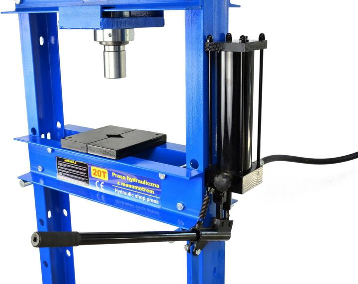Produktbild GEKO Hydraulik-Werkstattpresse mit Manometer und Fusspumpe 20t