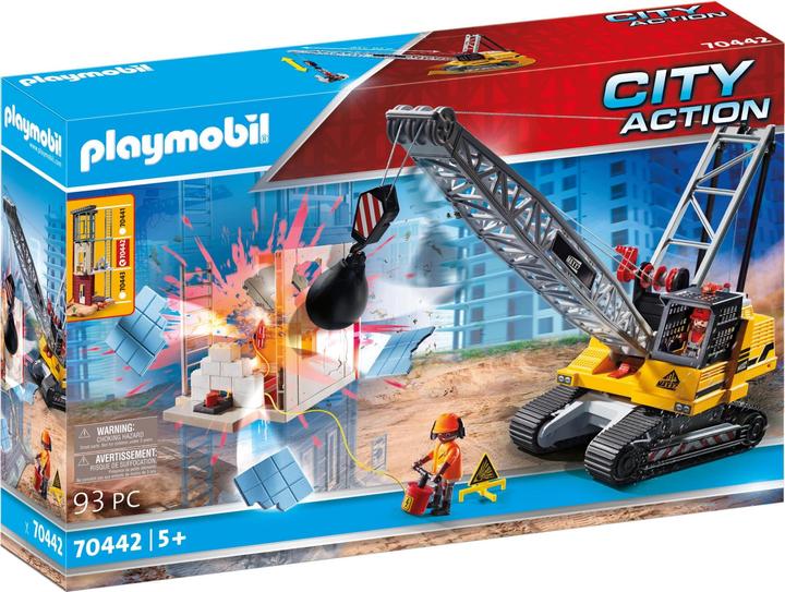 Immagine prodotto Playmobil Escavatore a cavo con componente (70442, Playmobil Città d'azione)