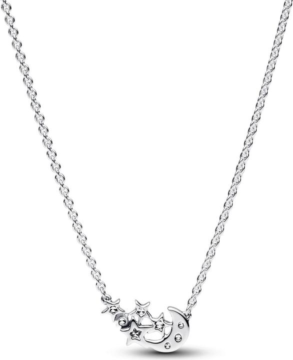 Produktbild Pandora Funkelnde Mond & Stern Halskette (Silber 925, 38 - 45 cm)