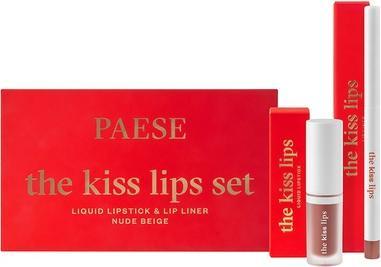 Actual product image Paese The Kiss Lips Set Lipstick And Lip Liner 01 Nude Beige (Nude Beige)