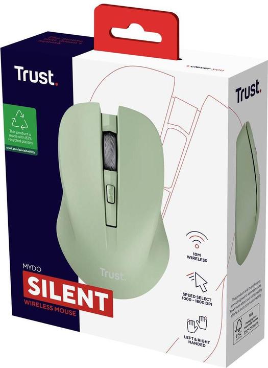 Produktbild Trust Mydo Silent Wireless Mouse Gree (Kabellos)