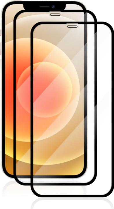 Actual product image Savvies Full-screen armoured glass screen protector (2 Piece, Apple iPhone 12)