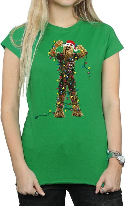 Image du produit Star Wars - T-shirt CHEWBACCA CHRISTMAS LIGHTS - Femme (L)