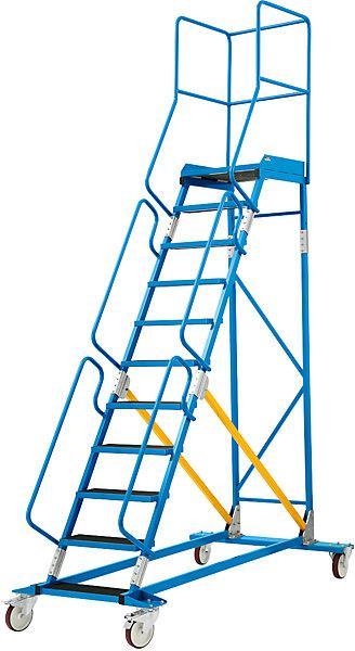 Image du produit eurokraft pro Échelle mobile à plate-forme PREMIUM (Échelle à plate-forme, 220 cm)
