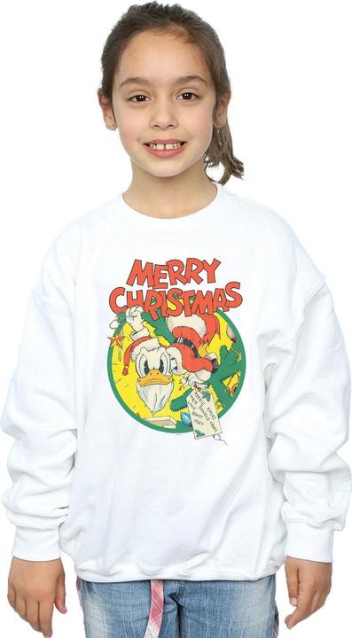 Immagine prodotto Disney Donald Duck Merry Christmas Felpa Ragazze (128)