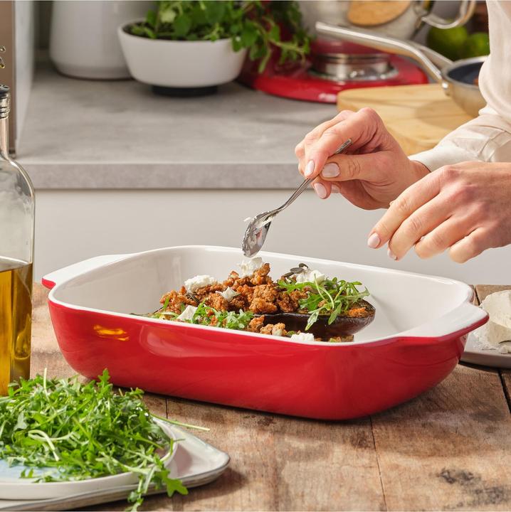Image du produit KitchenAid couvre-joint avec couvercle bamboe - large - keizer rood