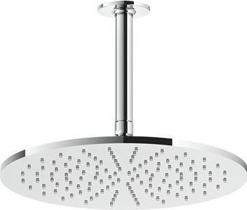 Immagine prodotto Gessi Soffione anticalcare Inciso D300 mm, con snodo e braccio a soffitto, lunghezza personalizzabil (16 l/min)