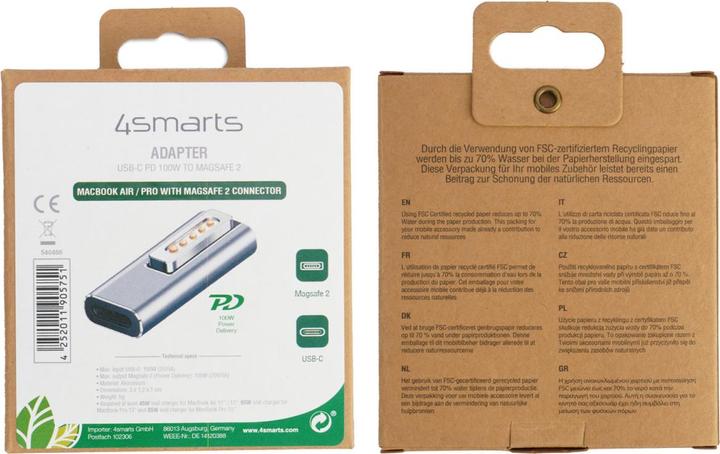Actual product image 4smarts Adapter USB-C PD 100W Magsafe 2 540466 (MagSafe)