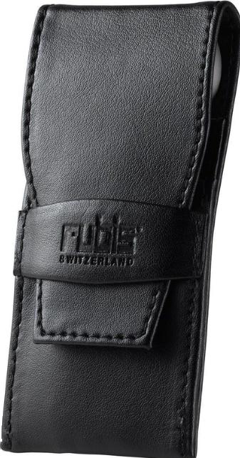 Image du produit Rubis Set de manucure étui à roulettes en cuir 4 pièces, noir