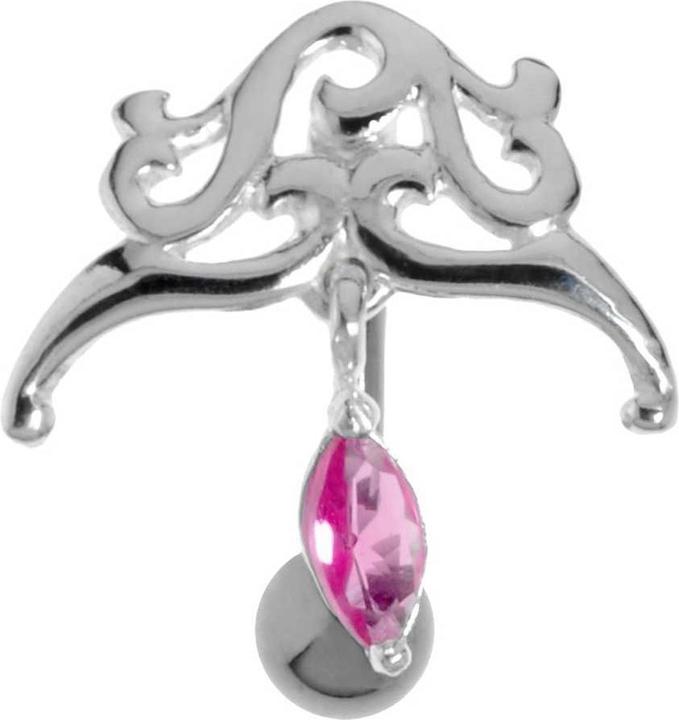 Immagine prodotto Bijouteria Piercing ventre (Zirconia, Acciaio chirurgico 316L, Argento 925)