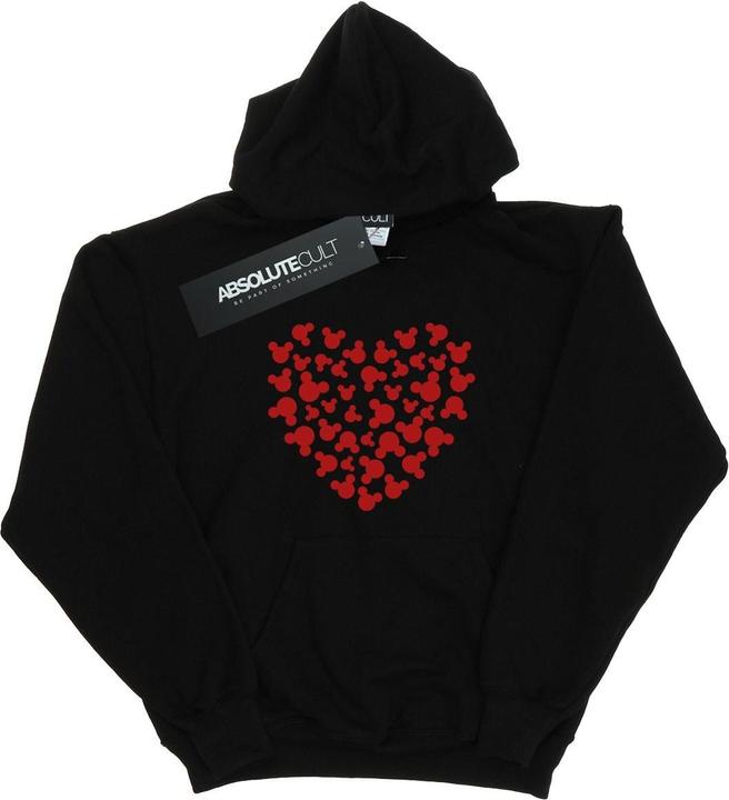 Immagine prodotto Disney Mickey Mouse Heart Silhouette Felpa con Cappuccio Ragazze (128)
