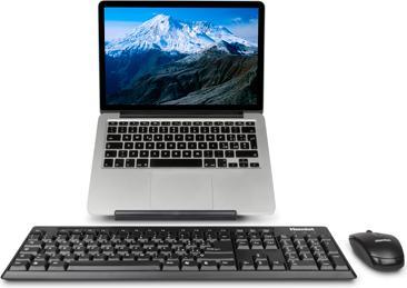 Produktbild Hamlet Tiramisu Notebook-Ständer. Universeller Notebook-Ständer mit kabelloser Tastatur und Maus