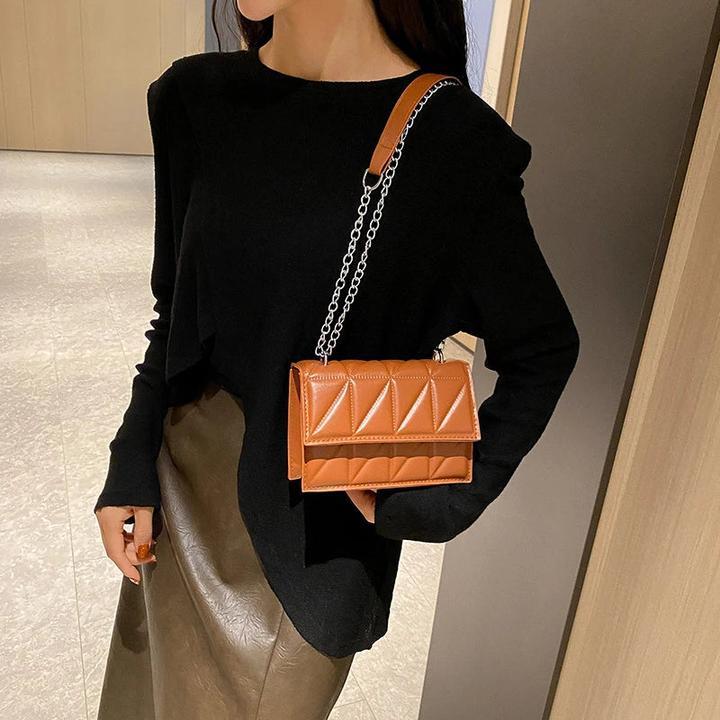 Produktbild Only-Bags.Store Umhängetasche PU Leder Griff Handtaschen Kettenriemen