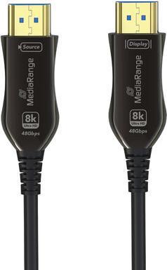 Actual product image MediaRange HDMI U High Speed Ethernet Cable AOC 48Gibt/s 10m (10 m, HDMI)