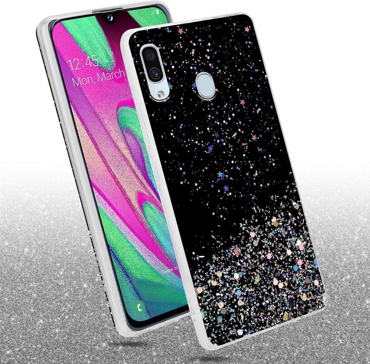 Actual product image Cadorabo TPU cover sparkling glitter (Samsung Galaxy A40)