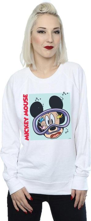 Actual product image Disney Womens/Ladies Mickey Mouse Under Water Sweatshirt (L)