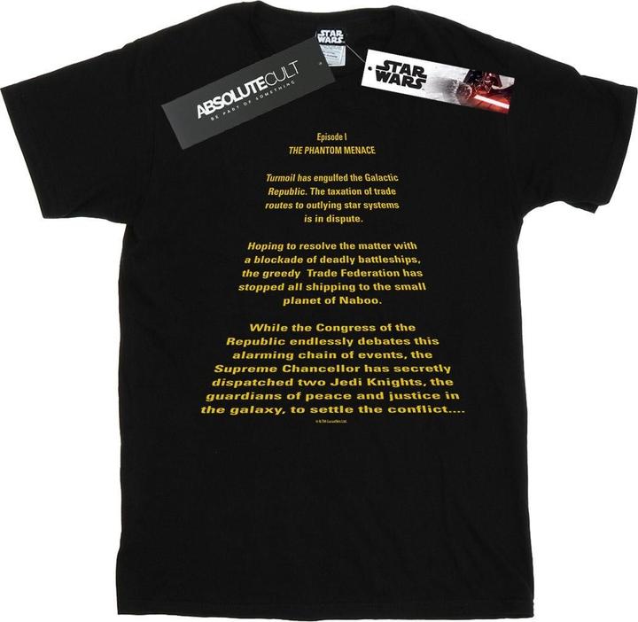 Immagine prodotto Star Wars The Phantom Menace Opening Crawl Maglietta Uomo (3XL)