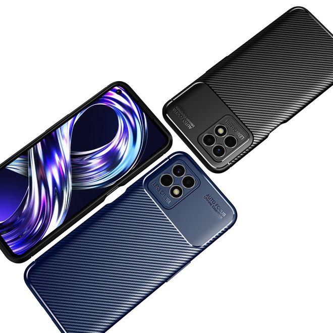 Image du produit MU Style Série de boîtiers souples en fibre de carbone TPU (Realme 8i)