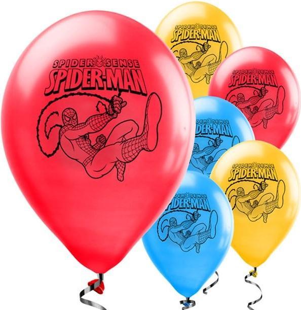 Actual product image Qualatex Balloons en latex Spiderman