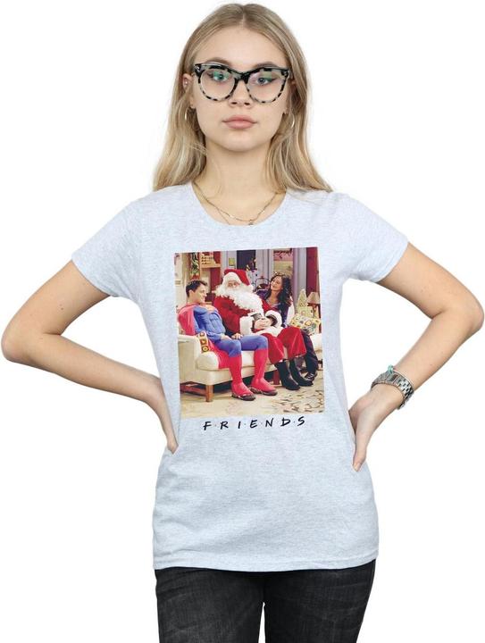 Actual product image Friends Womens/Ladies Superman And Santa Cotton T-Shirt (M)