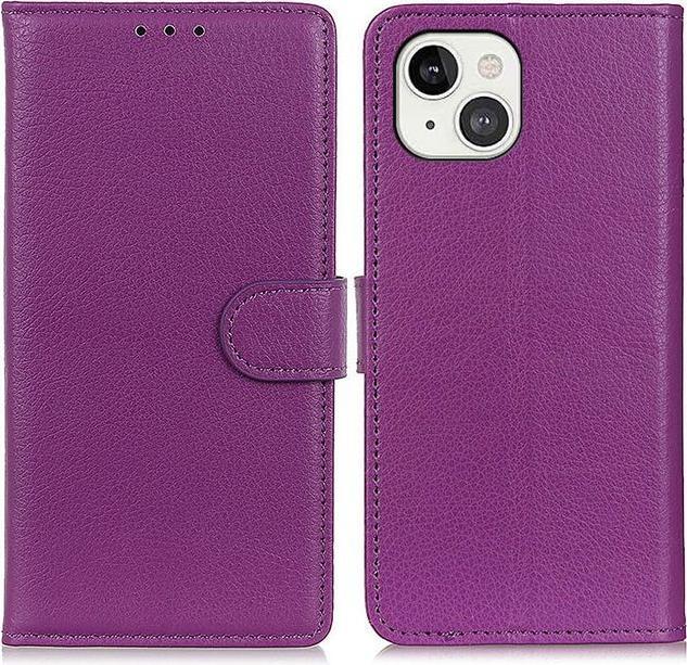 Actual product image MU Classic Litchi Leather Bookcover Series (Apple iPhone 13)
