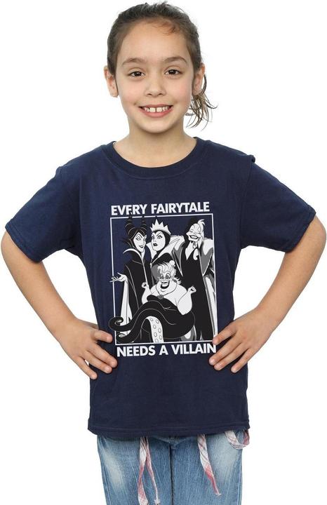 Image du produit Disney Filles Chaque conte de fées a besoin d'un méchant T-Shirt en coton (140, 146)