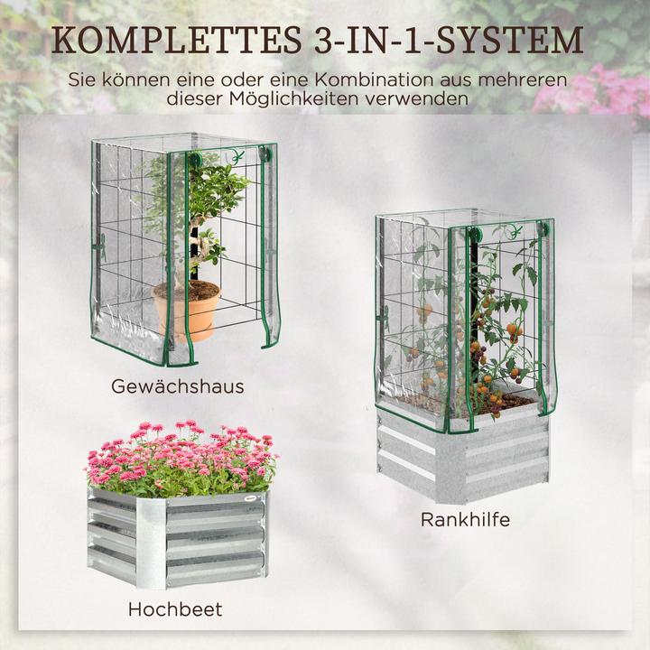 Produktbild Homcom Hochbeet mit Rankgitter