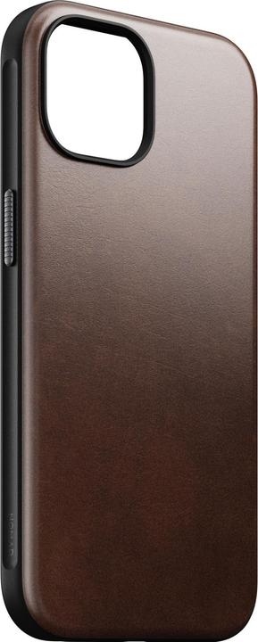 Actual product image Nomad Back Cover Modern Leather Horween iPhone 15 Black (Apple iPhone 15)