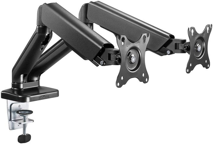 Produktbild Goobay Doppel-Monitorhalterung mit Gasdruckfeder (Tisch, 32")