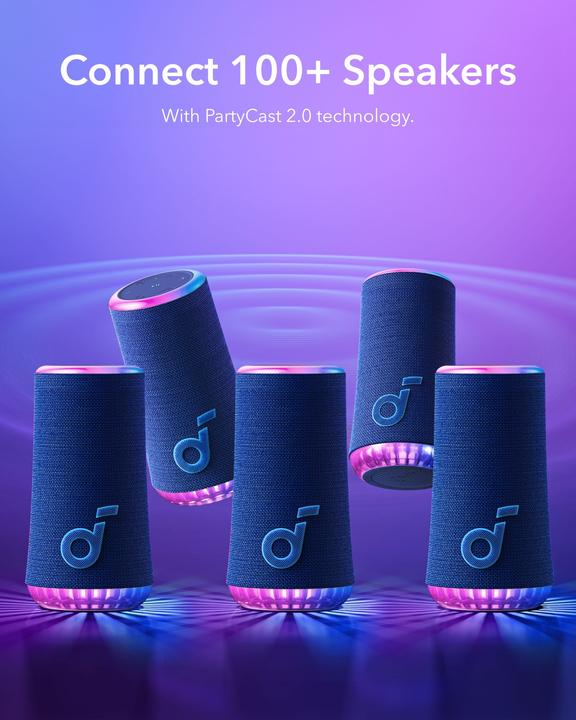 Produktbild soundcore Glow - Blue (12 h, Stromversorgung über USB)